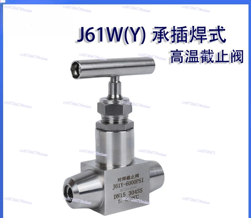 J61YJ61W-320P Needle Valve High Temperature Stop Valve 304316L Stainless Steel Stop  Socket Welding Stop