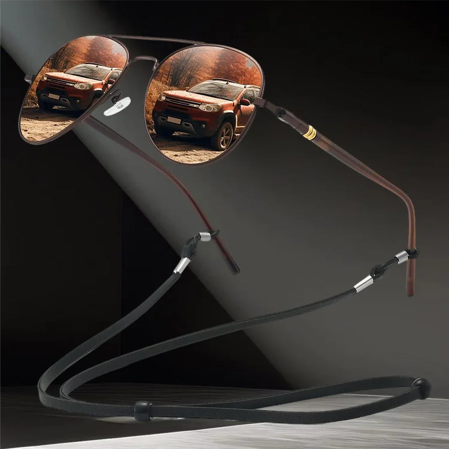 أزياء مع سلسلة كلاسيكية الطيار الإطار المعدني عالية الجودة UV400 النظارات الشمسية الصيد القيادة تسلق الجبال نظارات واقية