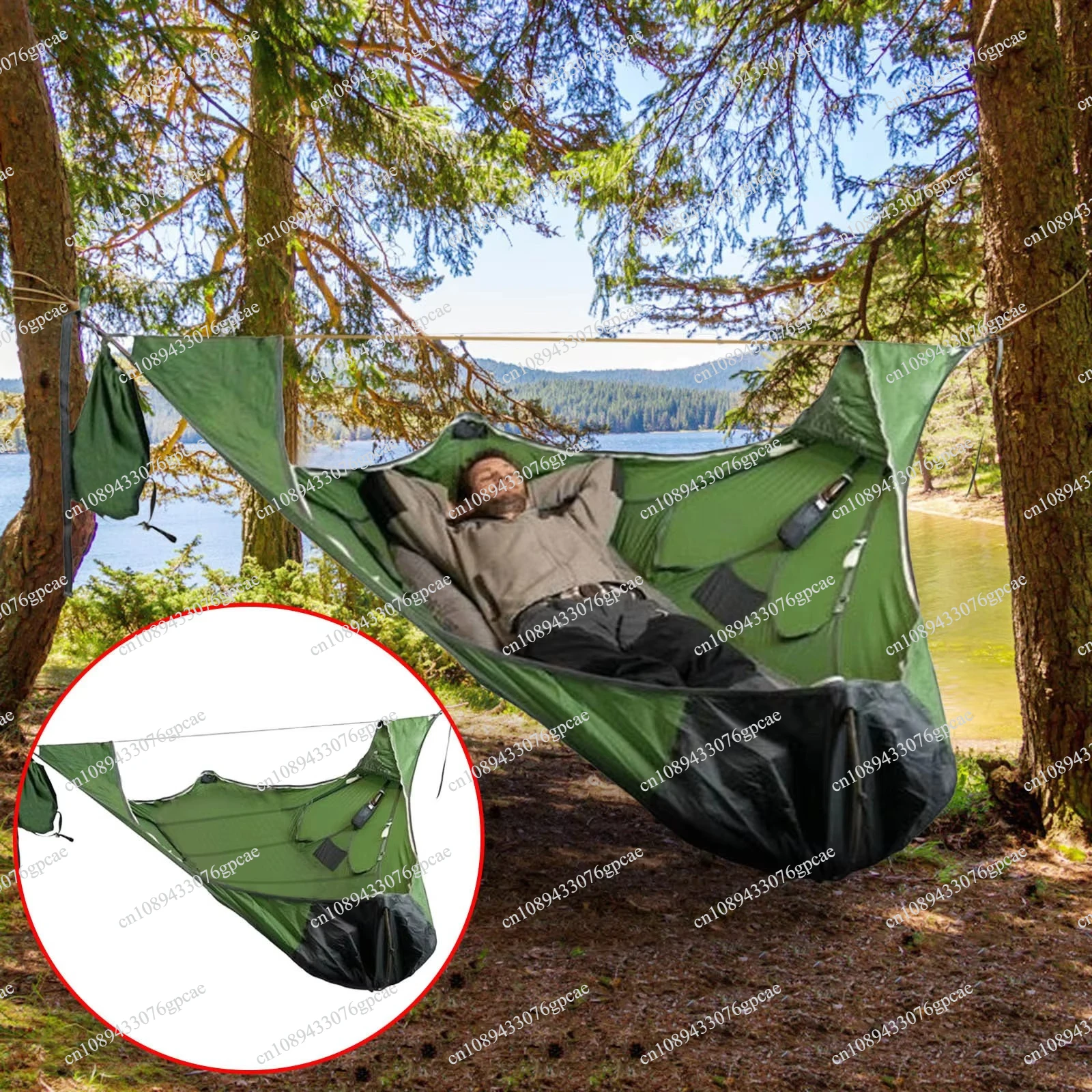 Multi Person Ultra Light Camping Hammock | Tear Resistant Mosquito Proof | Portable Anti Rollover Design | Ideal for Travel