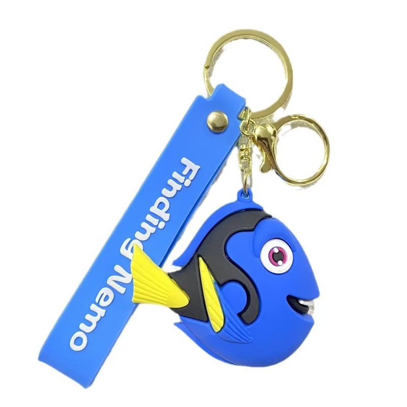 Disney Finding Nemo Keychain Backpack Pendant Anime Cartoon Kawaii Ugly Fish Nemo Dory Cute Car Keyring Kids Birthday Gift Toy