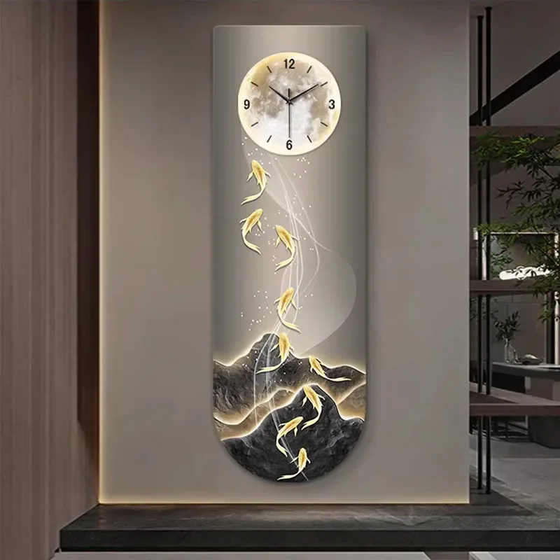 

Replica Mural Wall Clocks Living Room Luxury Interior Aesthetic Design Silent Wall Watch Restaurant Show Wanduhr Room Decoration