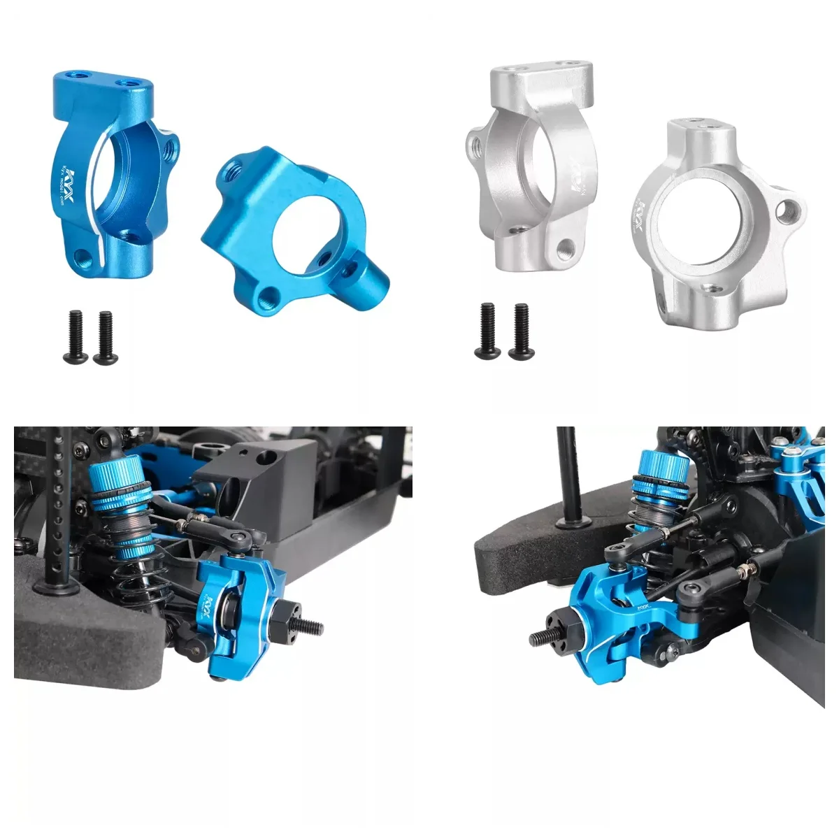 Metalowy element TAMIYA XV02 RS Pro RC 1/10 XV-02 Część do tuningu zdalnie sterowanego samochodu, element siedzenia C
