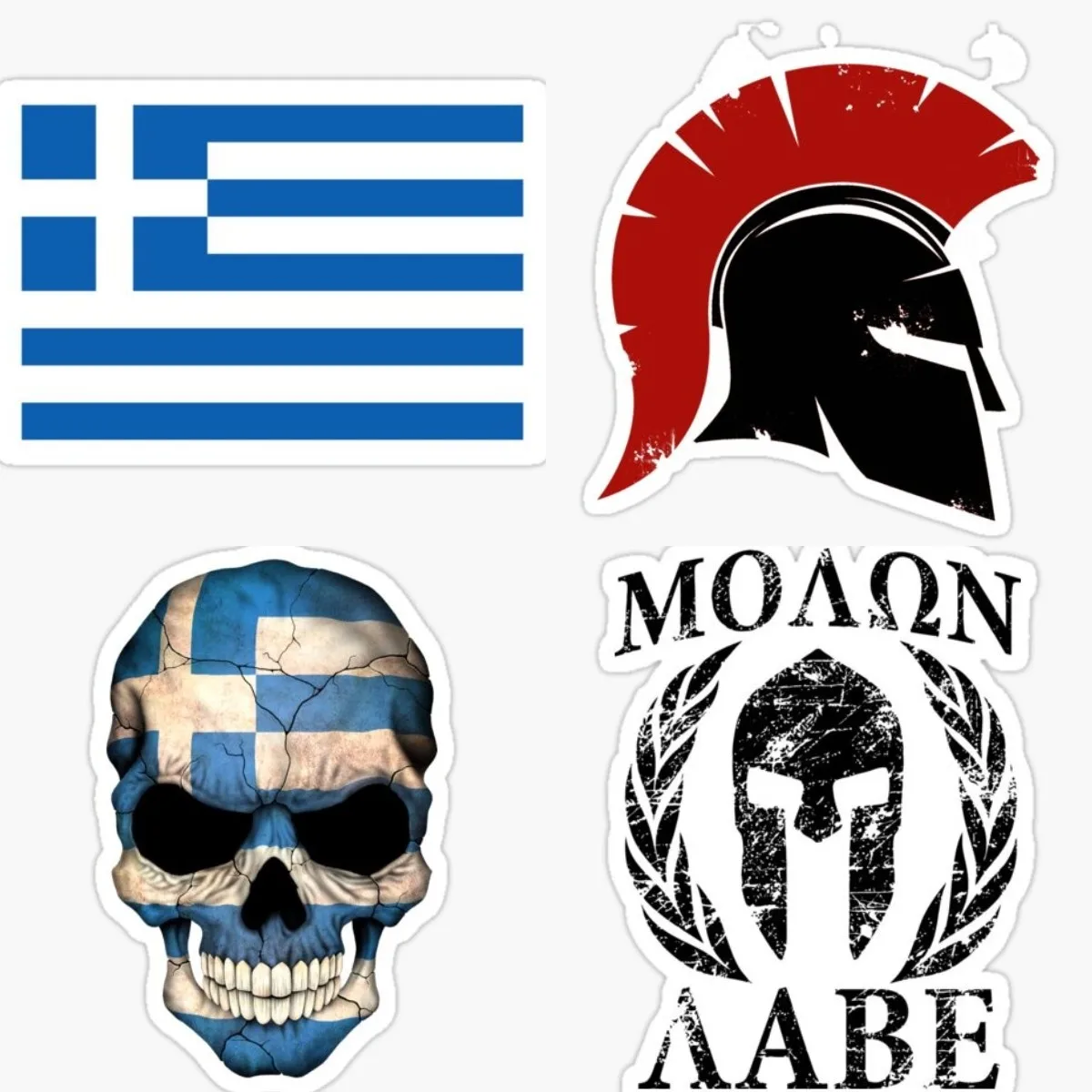 Oval GR with Greece Flag Sticker Country Wings Biker Decal Vinyl Motorbike GR Greek Greece Motorcycle Car Detailing Exterior