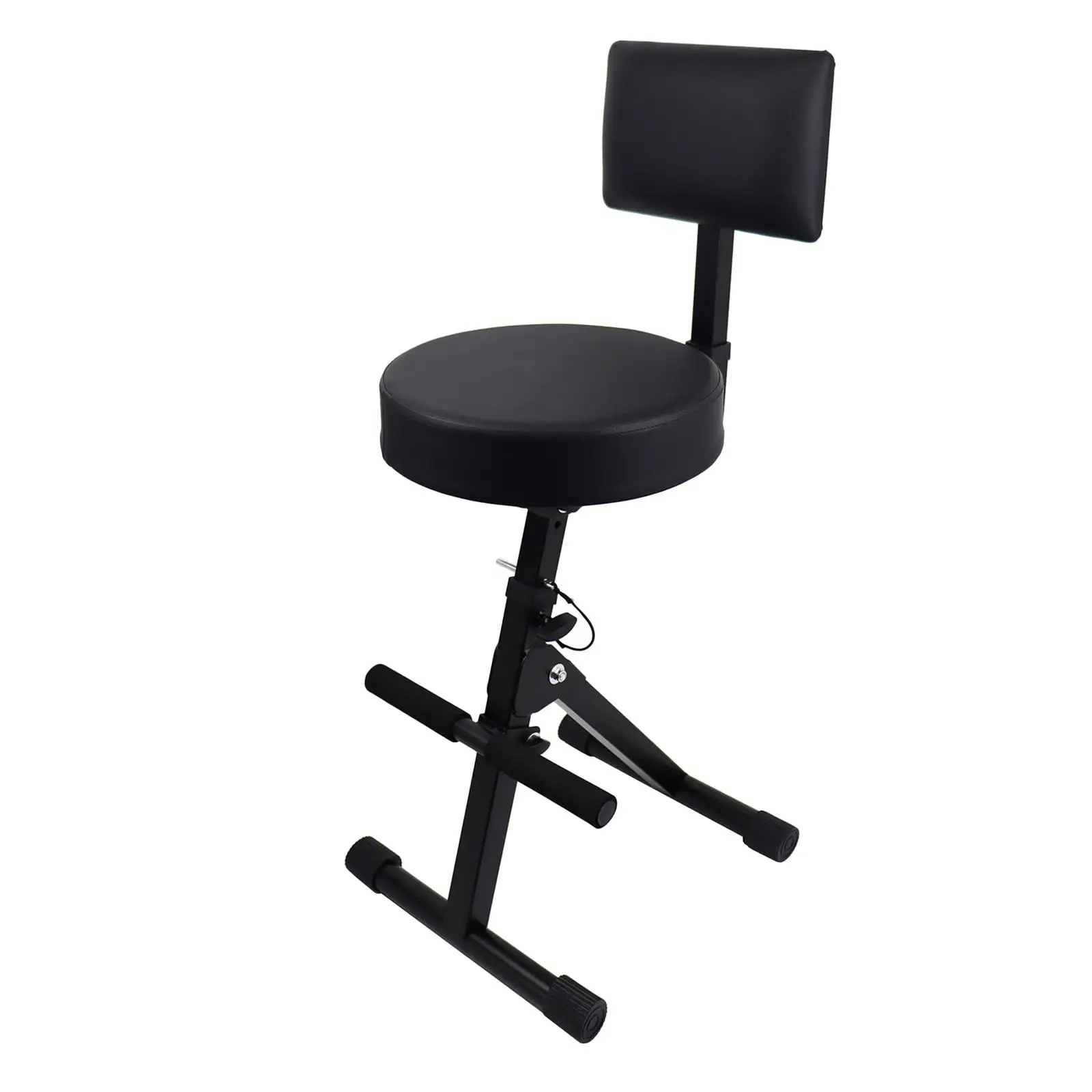 Foldable Guitar Stool Folding Padded Seat Drum Throne for Bar Drummer Adults