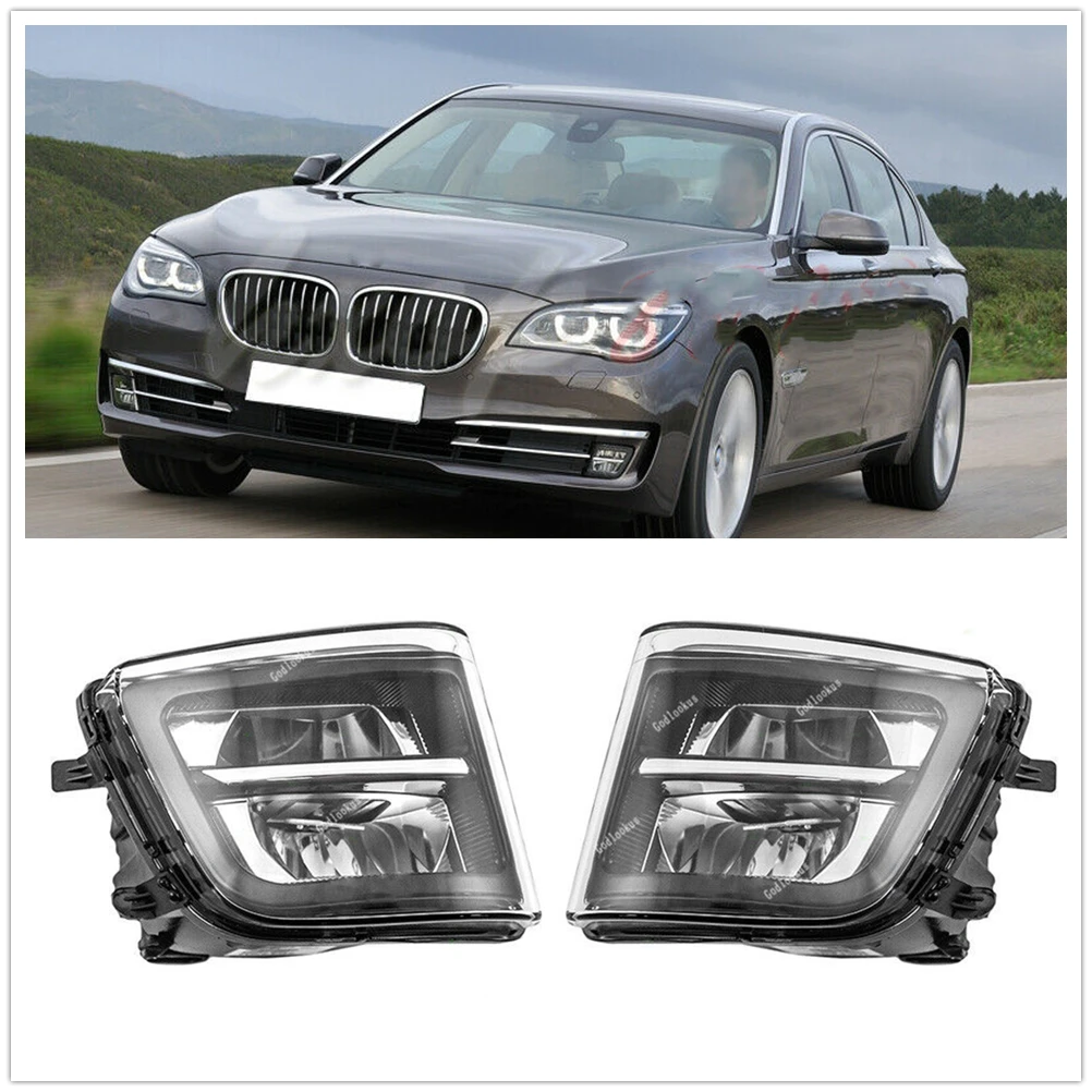 

Front Fog Light Intake Air Vent Cover Grill Signal Daytime Day Lamp Bulb For BMW 7 Series 730li 740li 750li F01 F02 2013-2015