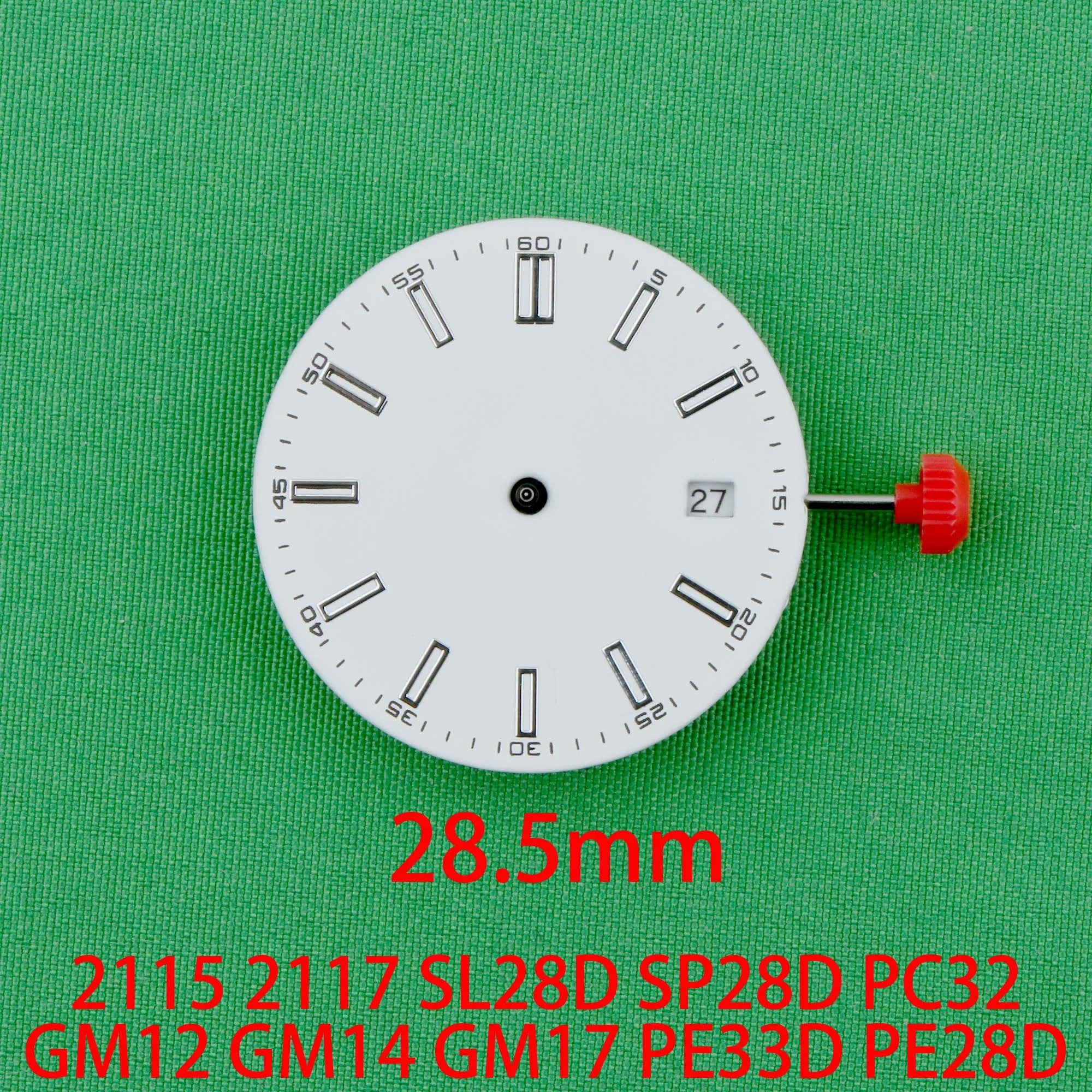 2115 dial 28mm 28.5mm dial 2115 movement dial 2117 SL28D dial SP28D dial PC32 dial GM12 GM14 GM17 PE28D dial 10 1/2''' movement