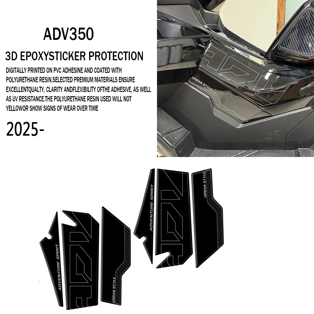 

For ADV350 2025-Motorcycle Accessories Tunnel Test 3D Gel Stickers ADV 350 Tank Pad Protective Decals
