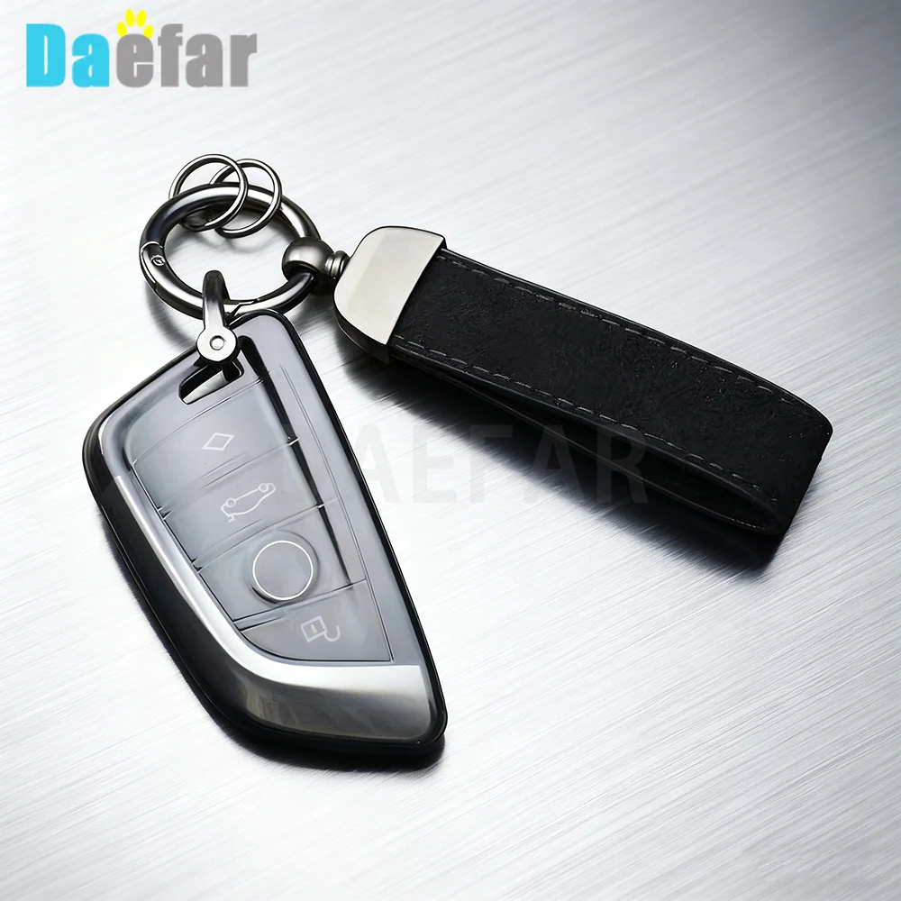 

Прозрачный чехол-держатель для автомобильного дистанционного ключа для BMW 1 3 5 6 7 серии G20 G30 G11 F15 F16 G01 G02 F48 X1 X3 X5 X6 X7 Shell Fob
