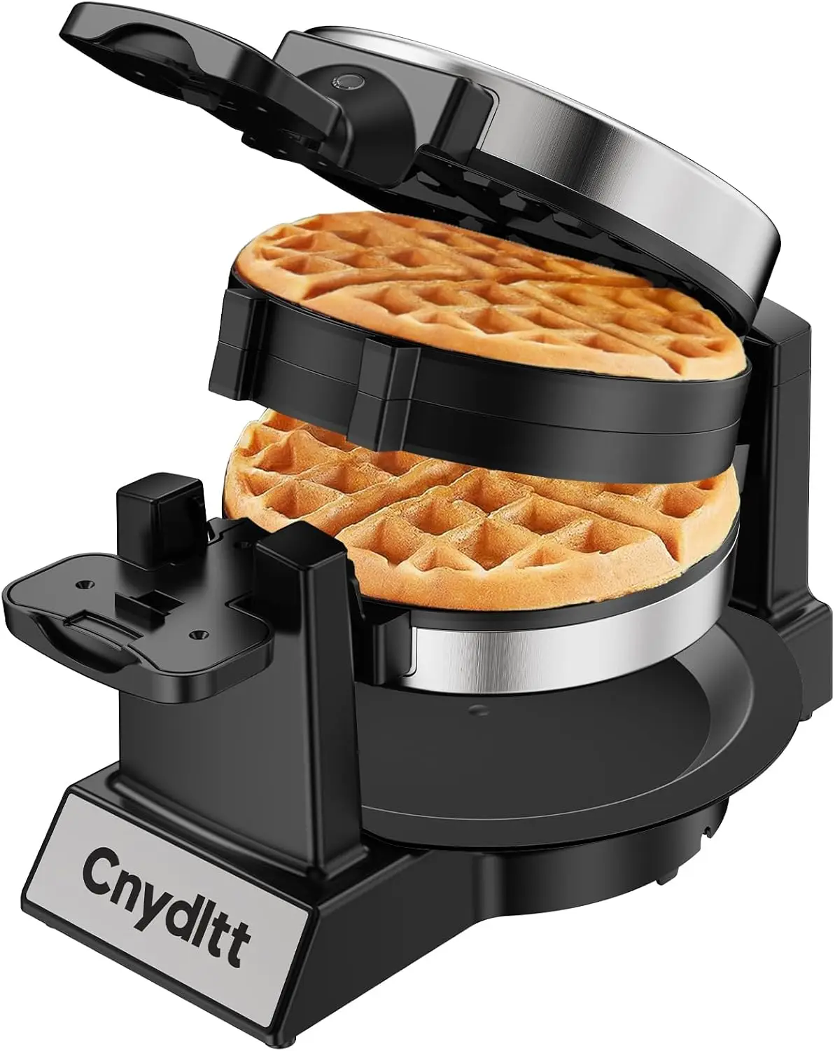 

Double Belgian Waffle Maker, 1400W with Nonstick Plates, 8-Slice Capacity, Flip Design for Even Cooking