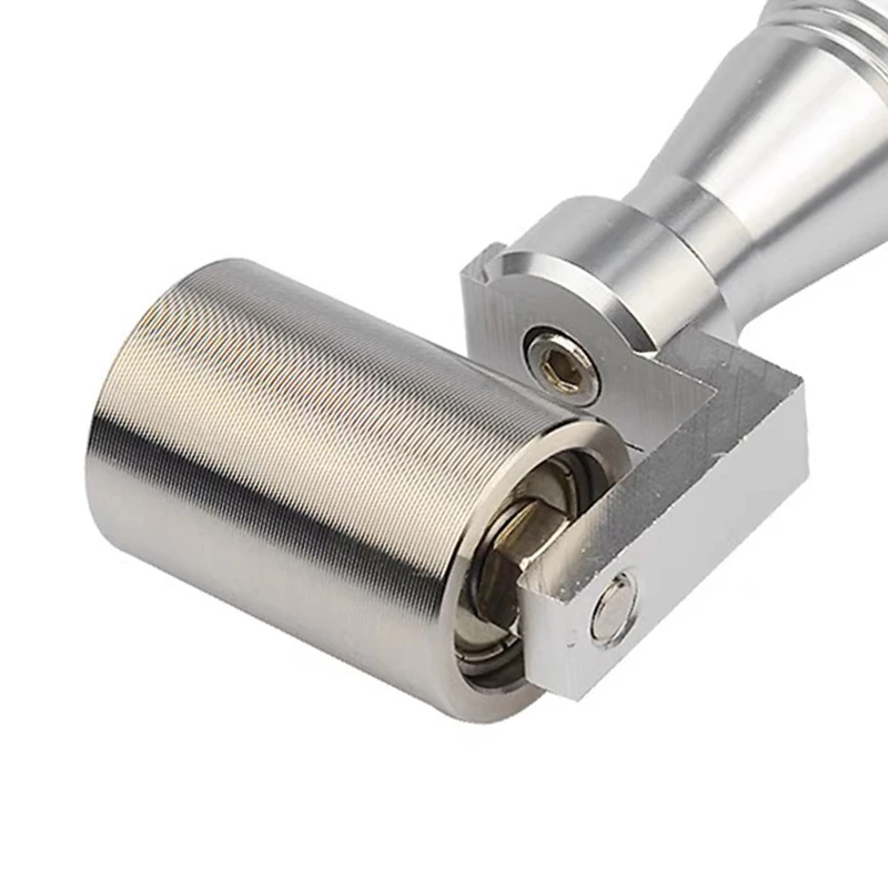 34/40mm Steel Flat Roller Wallpaper Edge Seam Roller DIY Metal Flat Pressure Roller Smoothing Tool Hand Construction Tools