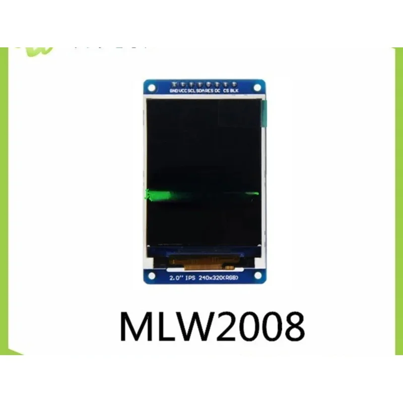 2,0-дюймовый модуль цветного TFT-экрана 240X320 IPS, полный угол обзора, интерфейс SPI 3/3 В MLW2008