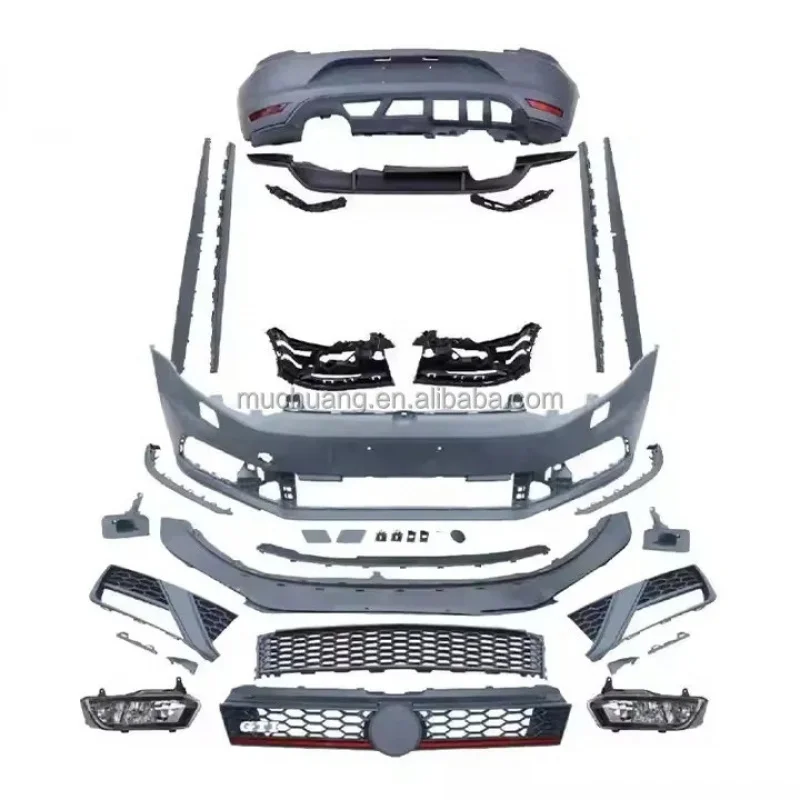 

2015 PP G-TI Style Body Kit Complete with Front Bumper Rear Bumper Side Skirts Grill