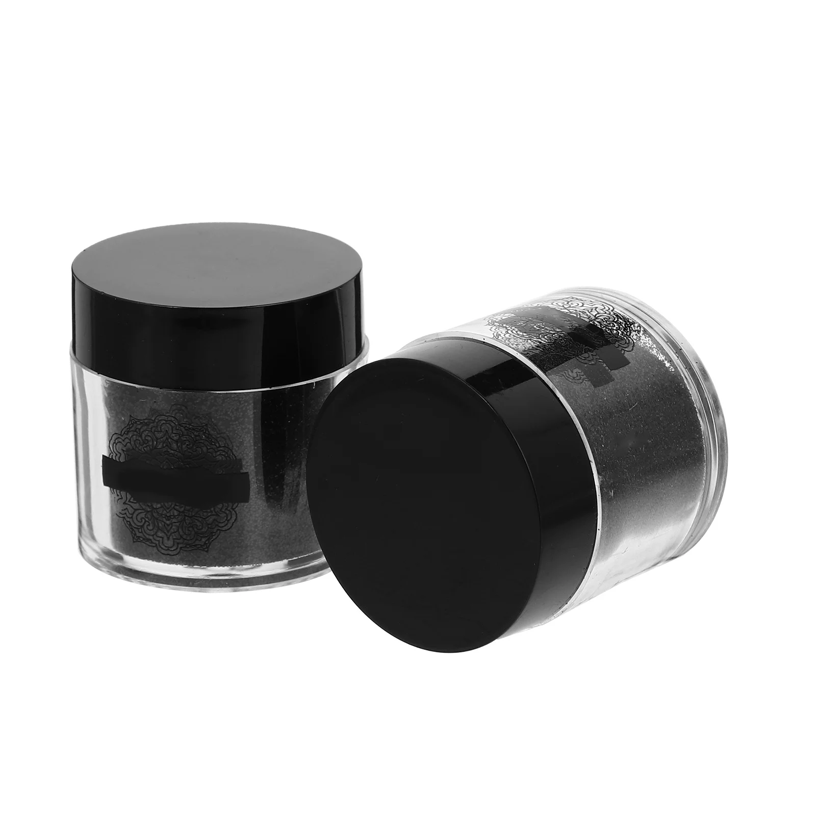 Prego glitter em pó preto decoração da arte do prego diy criativo espumante unhas fino acabamento durável acrílico gel manicure