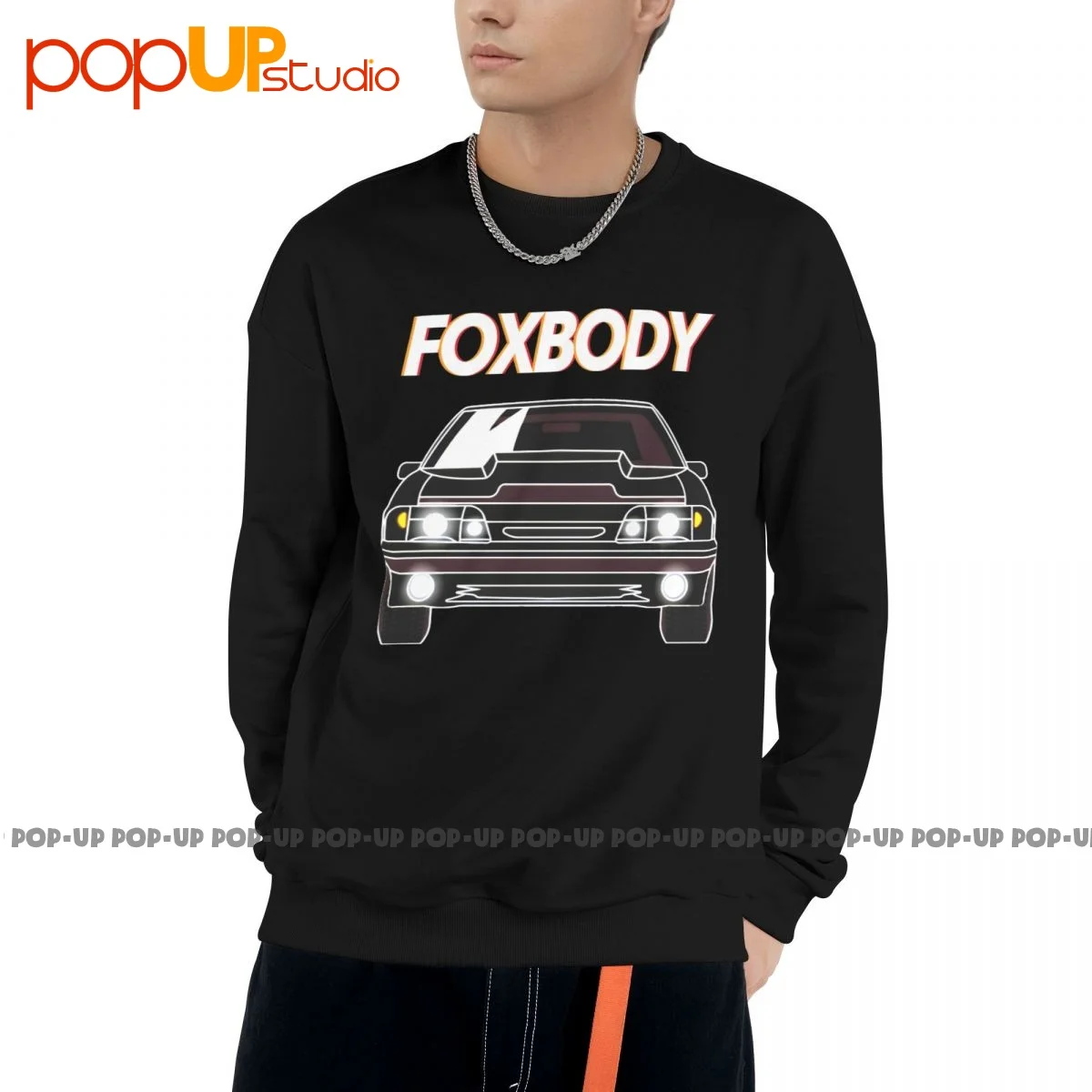 Mustang Foxbody Sweatshirt Pullover Shirts Best Print All-Match Hot Selling