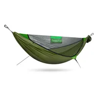 Portable Outdoor Garden Quick Open Anti-Rollover Mosquito Net Hammock Travel Camping Sleeping Hanging Hammock Swing Nature Hike