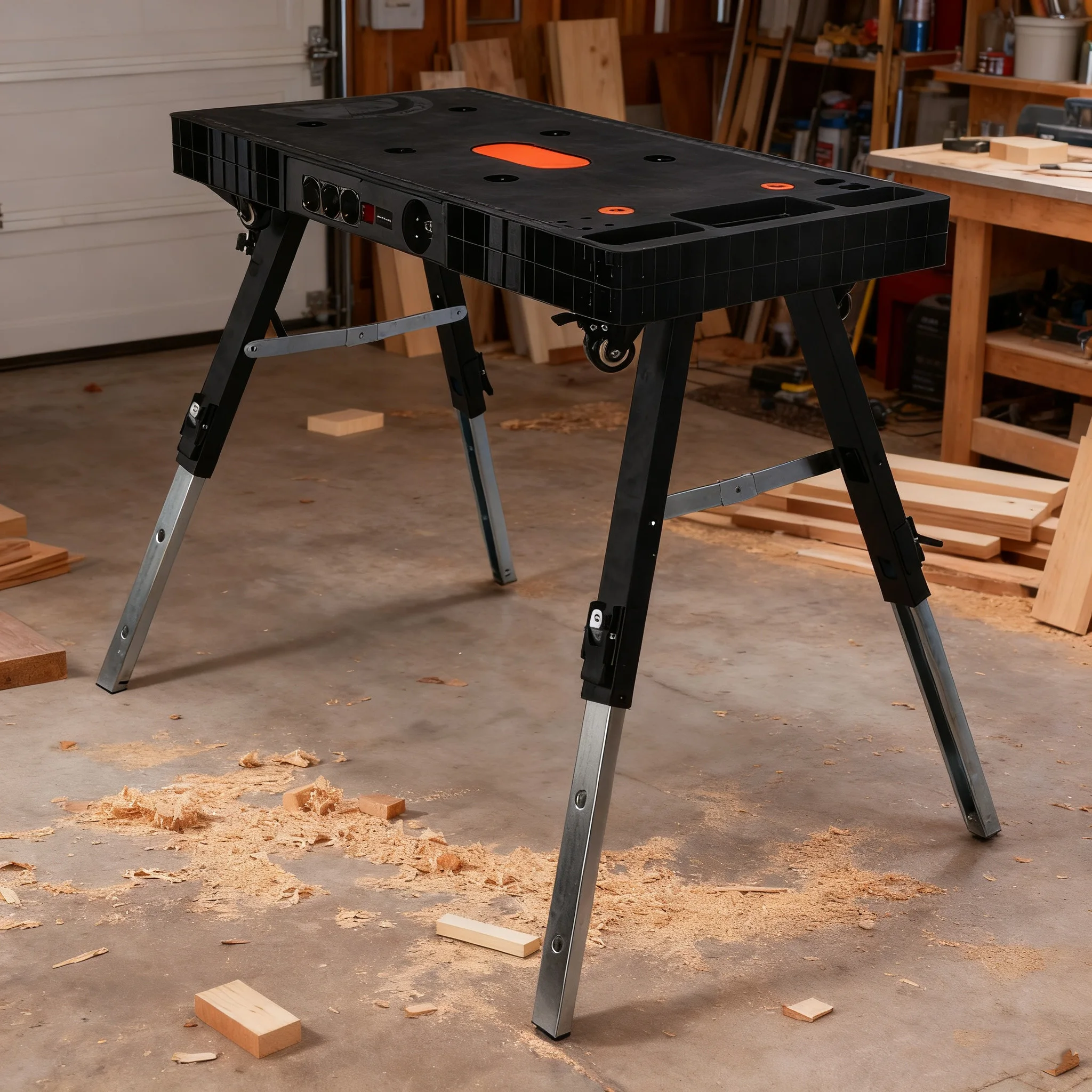 Vertak 5-in-1 Multi Adjustable Workbench DIY Office Home Use Woodworking Portable Hardwood Work Bench
