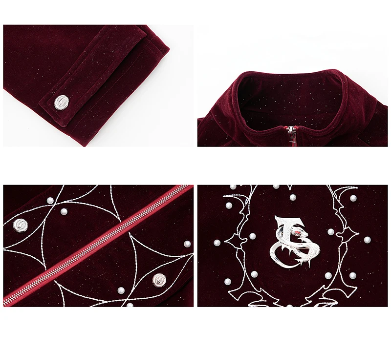 LUZHEN High 2025 New Original Geometric Design Pattern Embroidery Quality Coat Men Stylish Street Male Stand Neck Jacket JY4735