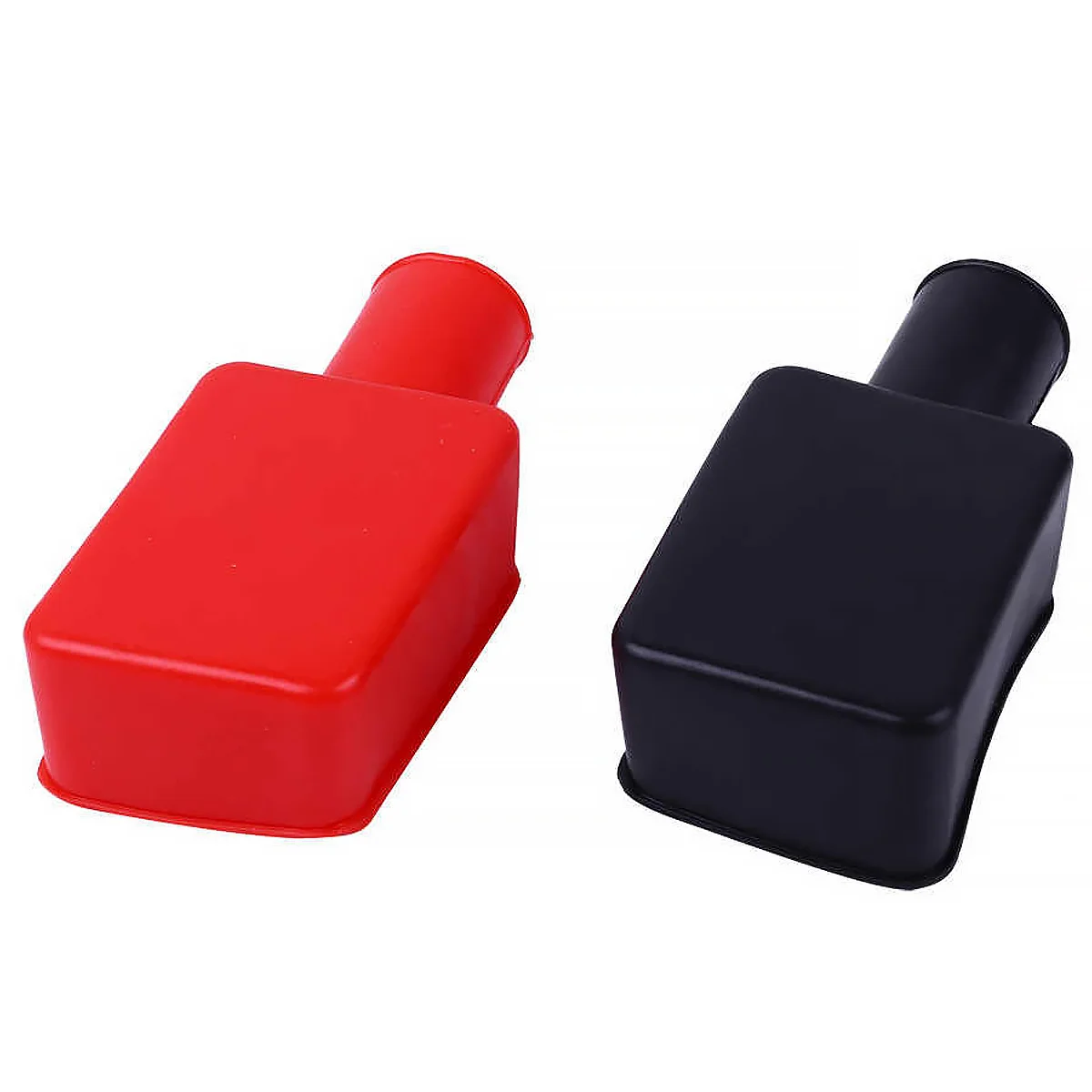 

Terminal Cover Red Black Rubber Anti-Skid Flame-Proof Insulating Cable Protector For Car Truck Motorcycle