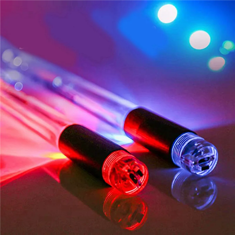 ABKV-6X LED Light Emitting Drumsticks 15 สี USB ชาร์จ + สวิทช์อิเล็กทรอนิกส์ Drumsticks สําหรับ STAGE Performance