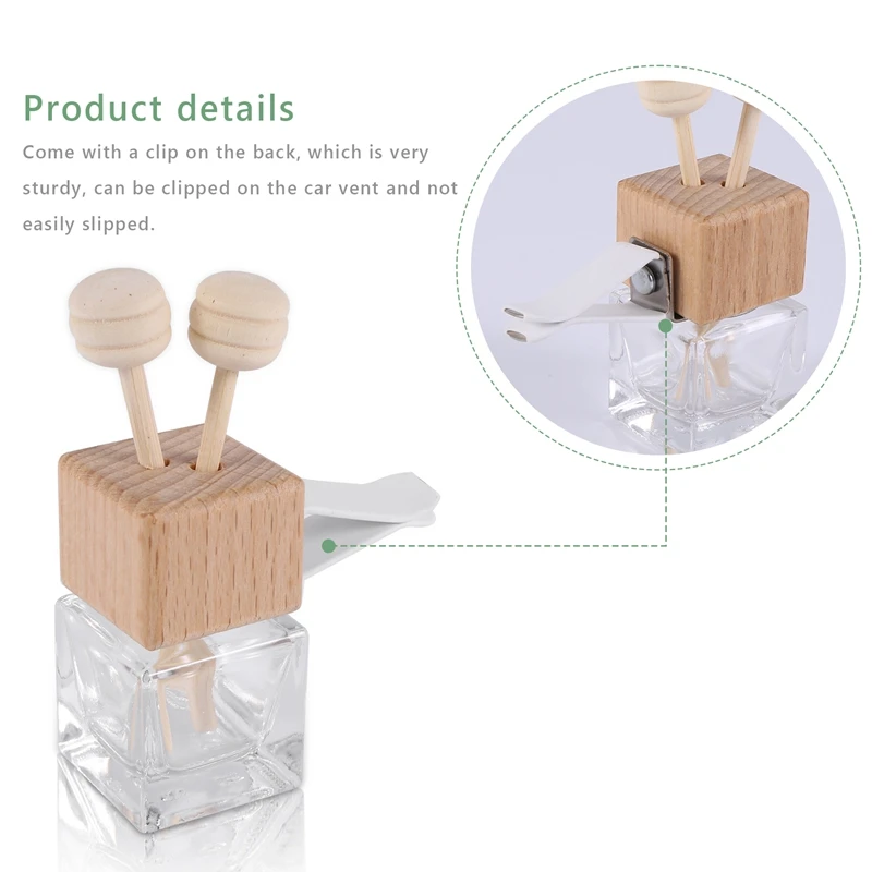 10 pz Auto profumo Vent Clip Auto presa d'aria bottiglia di profumo rimuovere odore diffusore di olio essenziale diffusore di fragranza dell'aroma