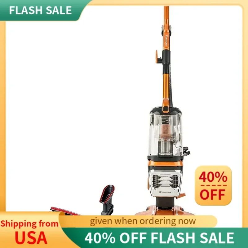 QWKenmore DU4080 Featherlite Lift-Up Bagless Upright Vacuum 2-Motor Power Suction Lightweight Carpet Cleaner with HEPA Filter