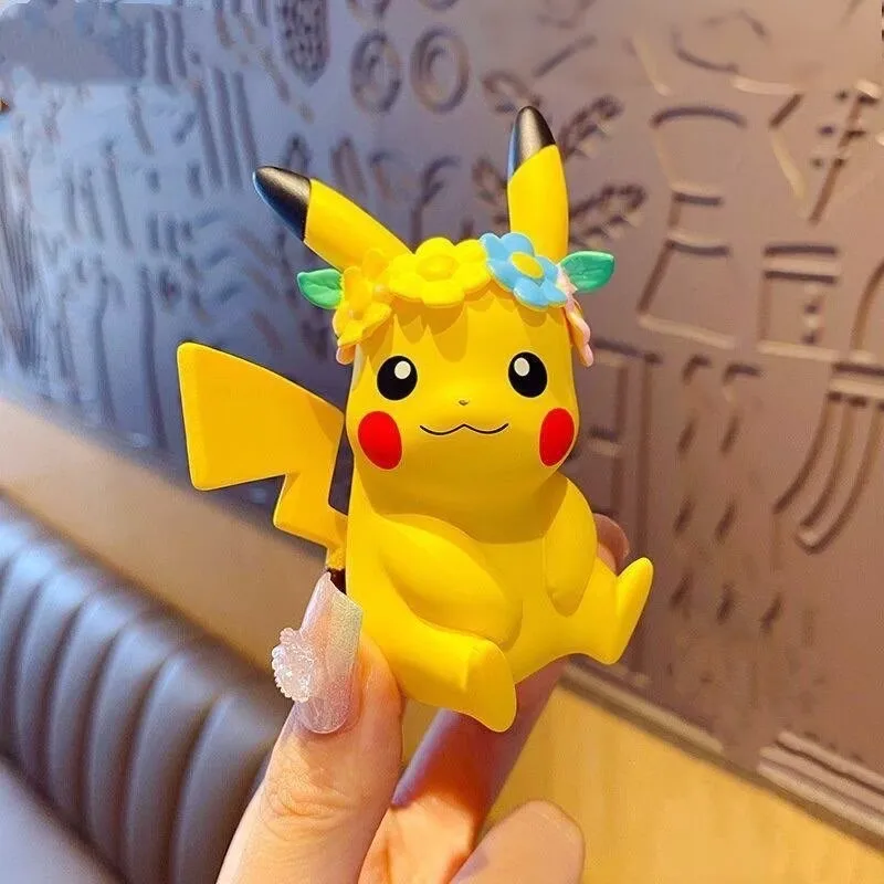 Pokemon Pikachu Anime Figures Toys blind box Couple Anime Figure Cartoon Fashion Action Figure Birthday Gift For Boy Children
