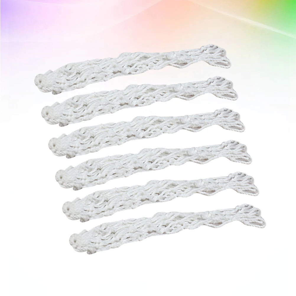

6pcs Billiard Nets Replacement Pool Table Pockets Soft Cotton Material Snooker Tables Standard Fit Luxury Easy Install