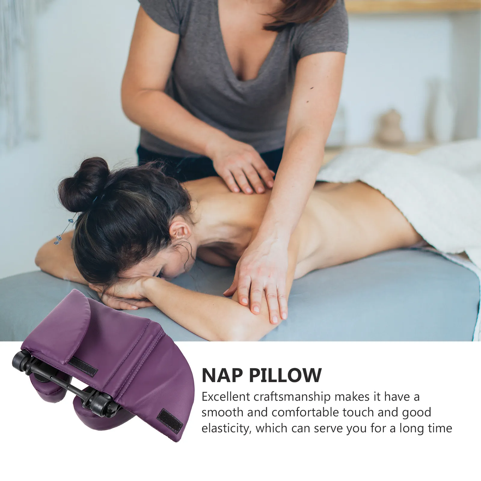 

1Pcs Face Cushion Pillow Soft Elastic Comfortable for Office Nap Desk Massage Beauty Bed Headrest Cushion Pillow