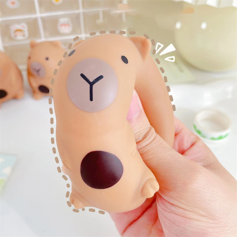 Cute Cartoon Capybara Mochi Pinching Toy Squishy Toy Slow Rebound Decompression Toys Stress Release Hand Relax Gifts