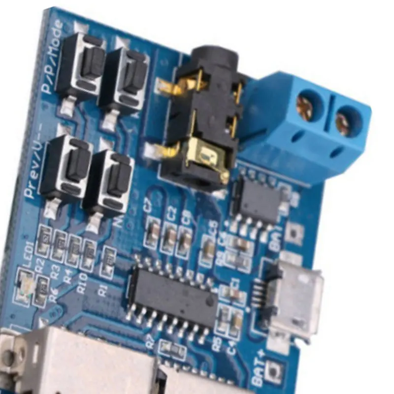 Mp3 Lossless Decoding Board Mp3 Decoder Module TF Card U Disk Decoding Player Comes with Power Amplifier