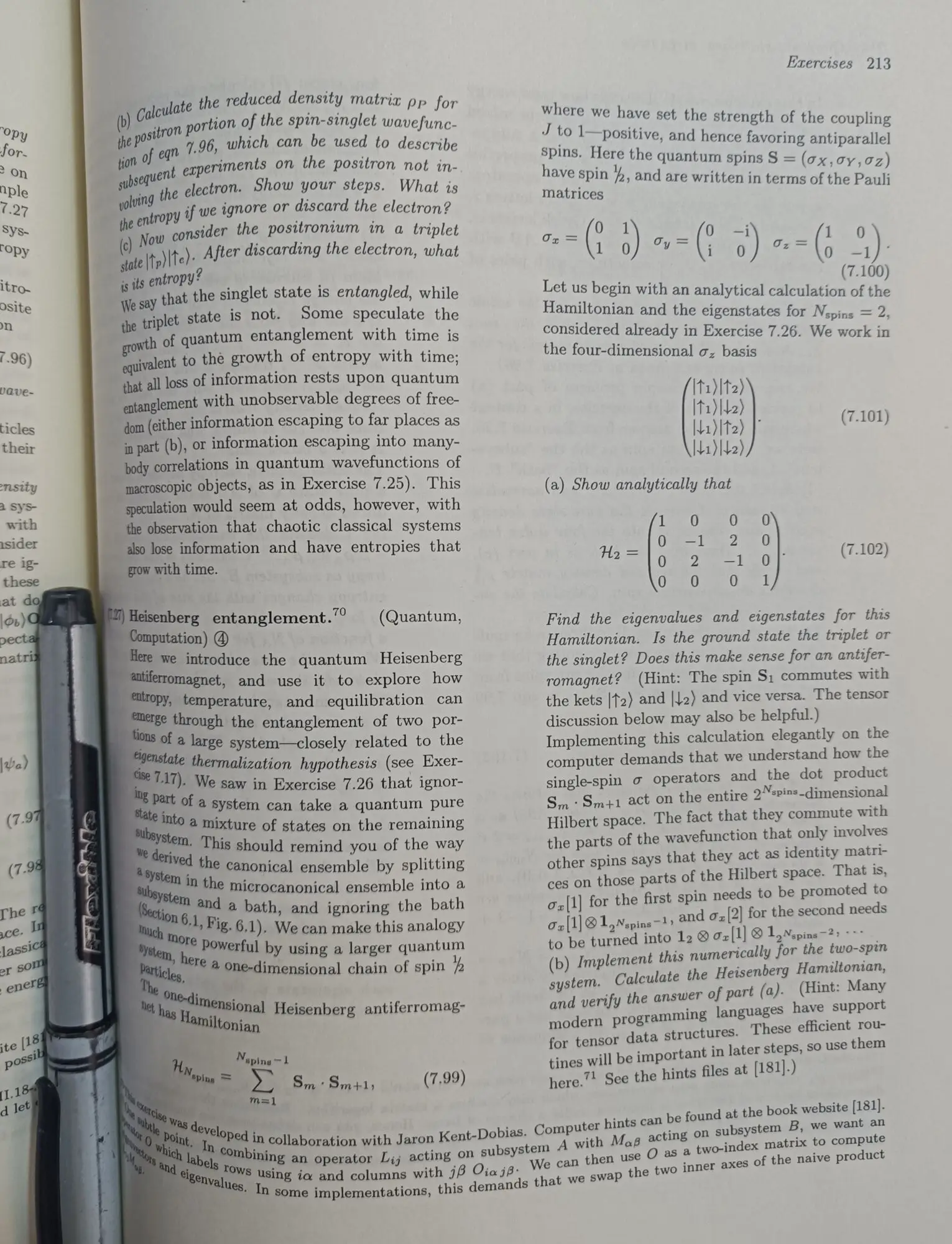 Statistische Mechanik: Entropie, Ordnungs parameter