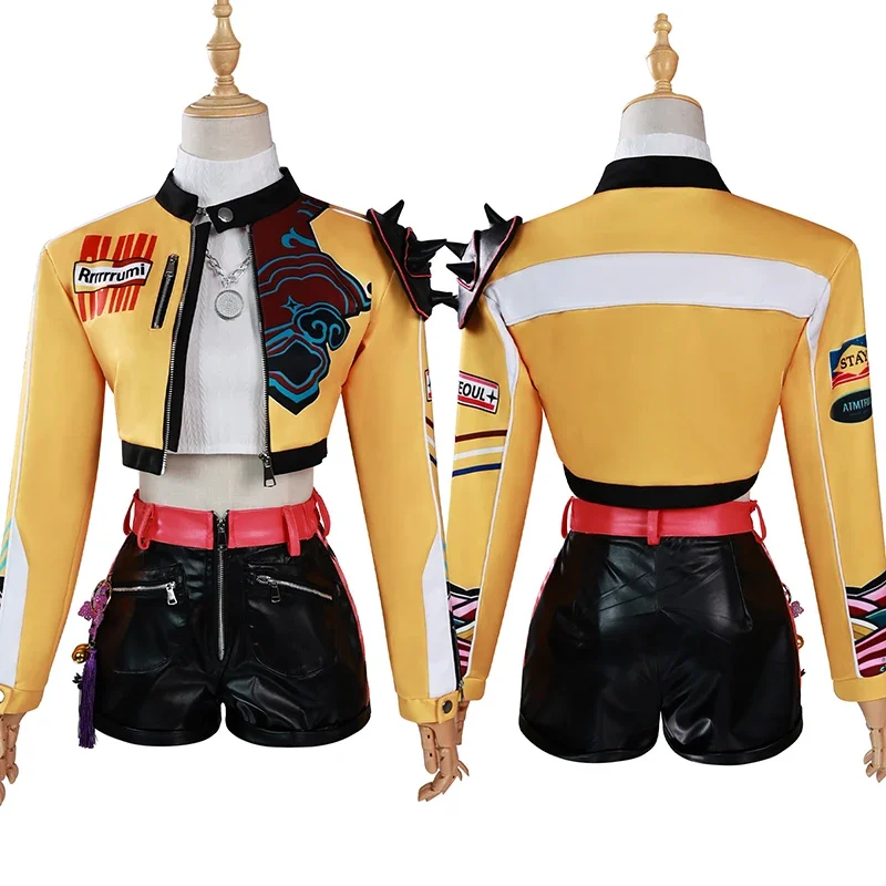 Rumi Mira Zoey Cosplay KPop Cosplay disfraz peluca HUNTR/X uniforme mujeres niñas fiesta de Halloween disfraces de juego de rol para niños