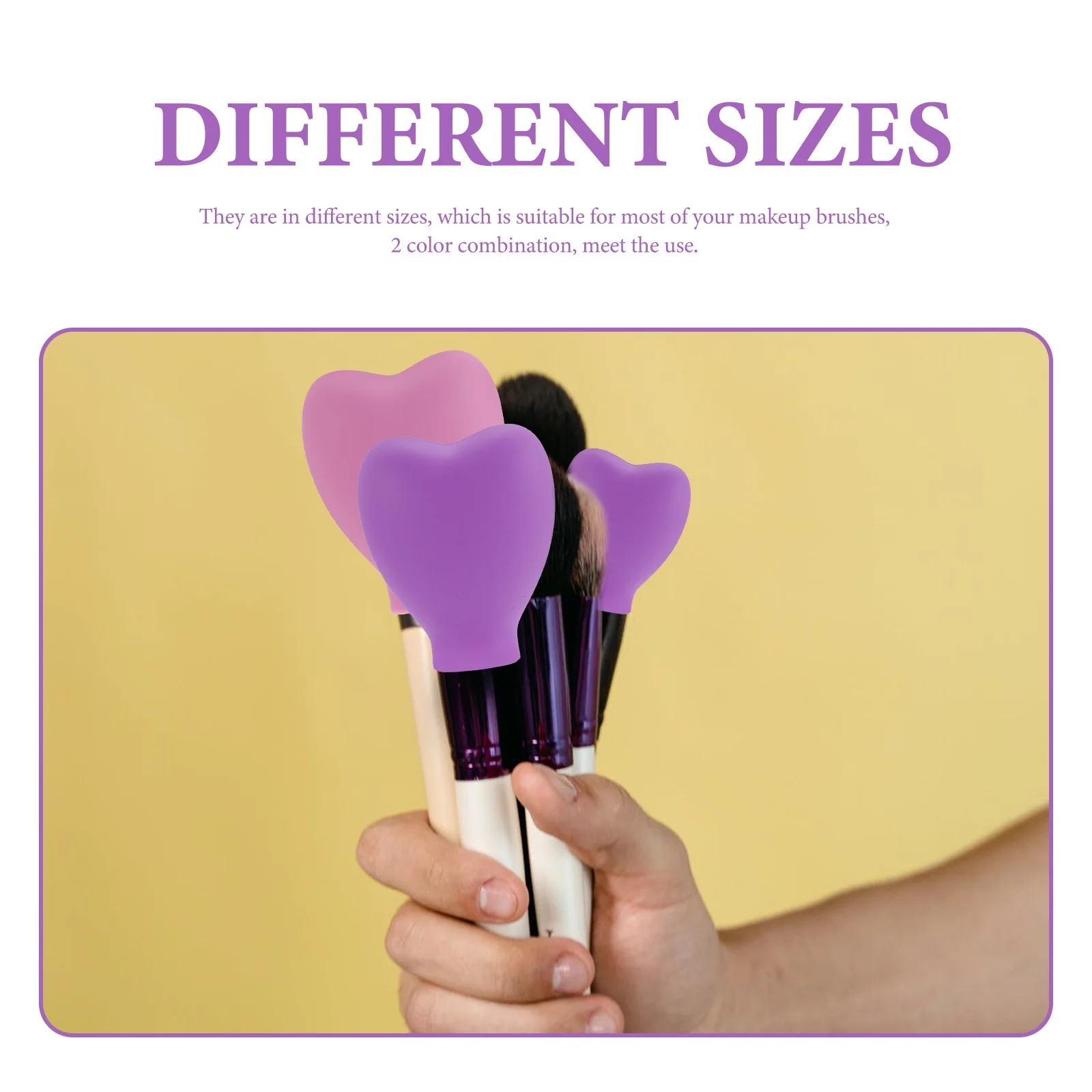 

6Pcs Silicone Makeup Brush Sleeves Protective Covers for Bristle Shape Retention Portable Convenient Storage Caps