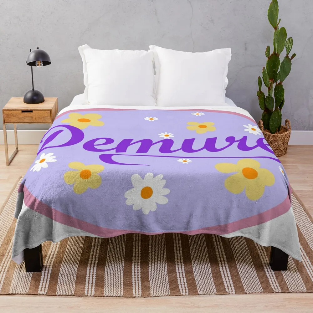 

Demure. Very Shy, and cutesy art Throw Blanket Luxury Brand halloween Blankets