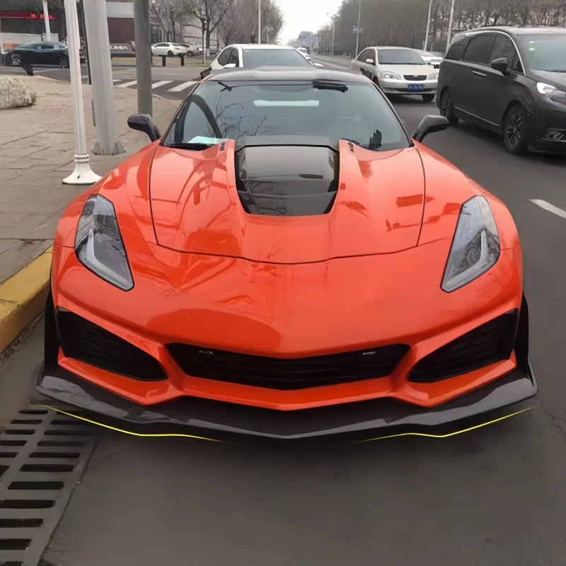 Suitable for 14-19 Corvette C7 ZR1 Style Body Kit PP Material Bumper Upgrade and Replacement Kit Body Kit
