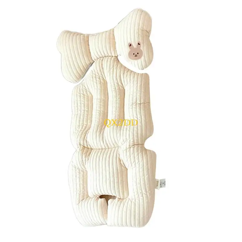 QX2D Baby Stroller Cushion Cartoon Soft Baby Body Support Cusion Buggys Pushchair Pad Liner for Toddler Pram Pad