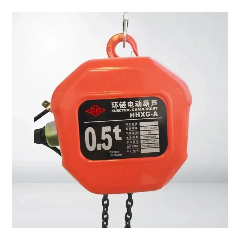 HHXG Factory Price Chain Electric Hoist 0.5Tons-10Tons Manual Operated Product Electric Chain Hoist