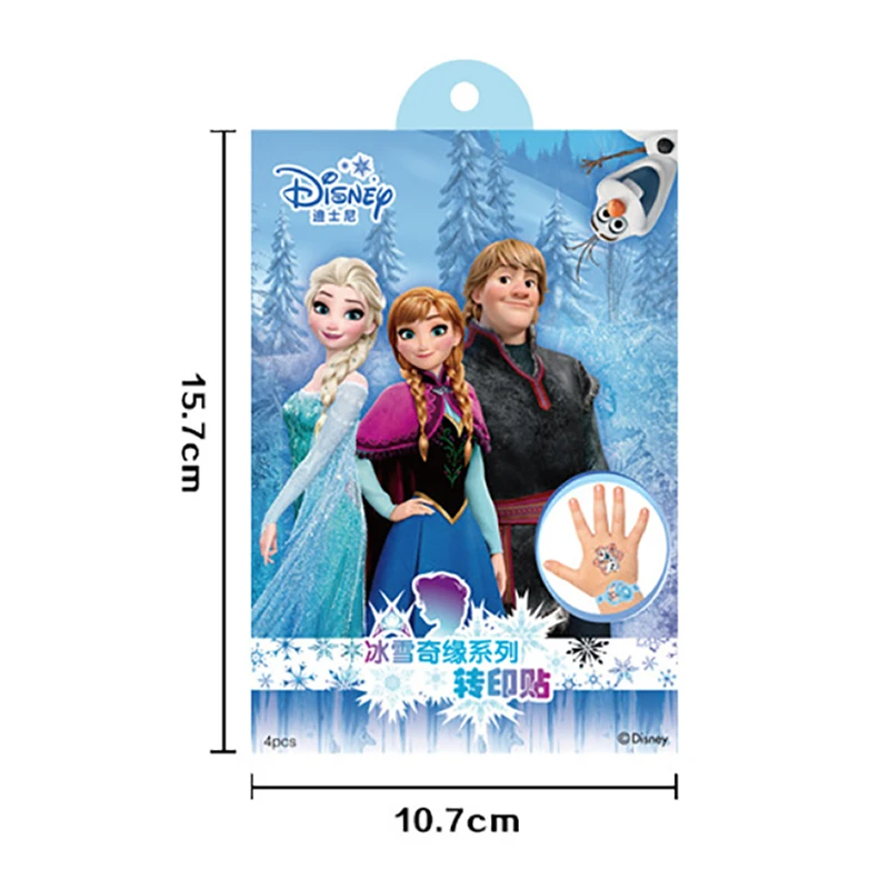 Disney Toys Story Woody Buzz Child Temporary Tattoo Body Art Flash Tattoo Stickers Elsa Anna Waterproof Styling Sticker Gift Box