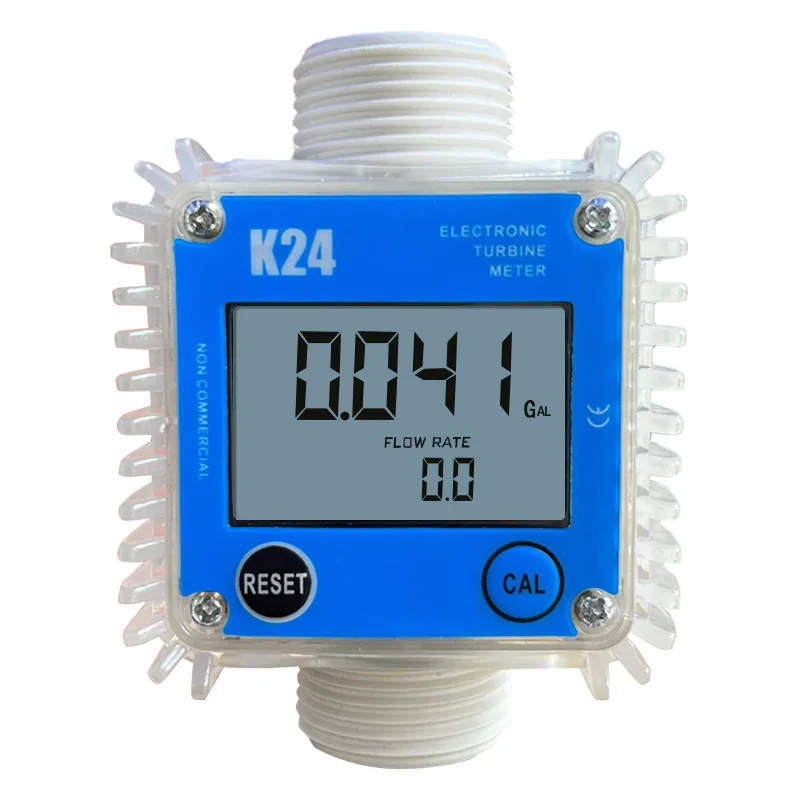 Imagem -06 - Digital Turbine Flow Meter Medidor de Fluxo de Rosca Externa Indicador Eletrônico Contador de Sensores para Combustível Querosene K24