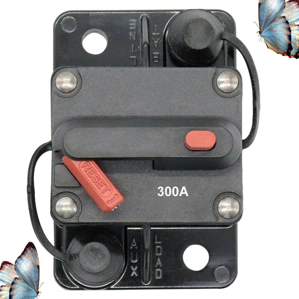Disyuntor de reinicio automático de 12V-36V 300a, restauración Manual impermeable para coche, camión, Rv, remolque marino, disyuntor de reinicio