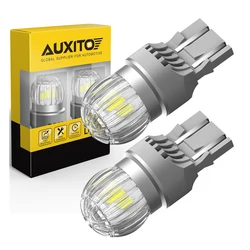 AUXITO 2Pcs T20 7443 LED Bulb W21W W21/5W LED Lamp for Lada Car Daytime Running Light Reverse Parking Lamp DRL 6000K Xenon White