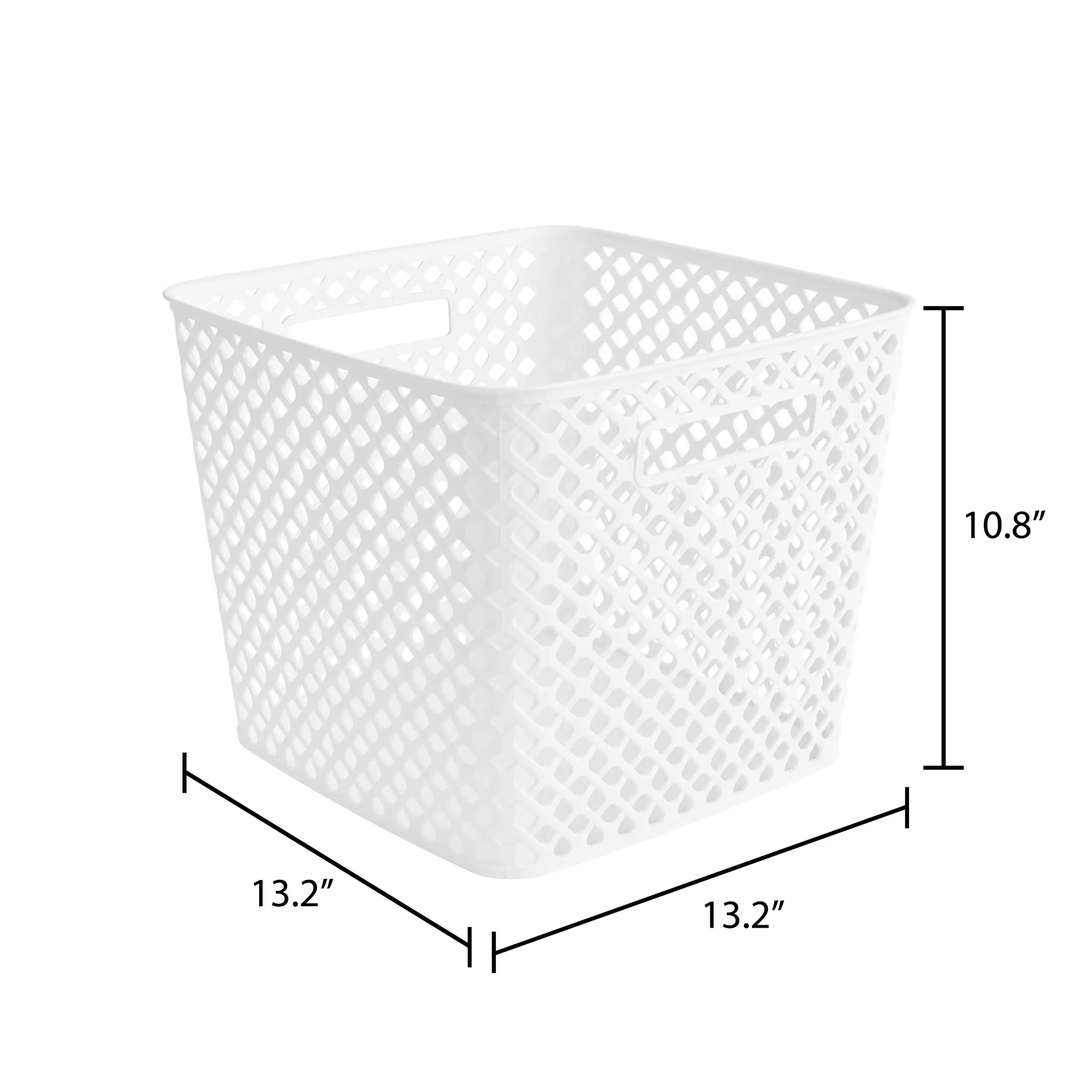 White 13 Cube Decorative Storage Basket