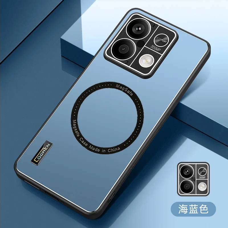 

For Xiaomi Redmi K60 Ultra Note 13 Pro Plus Poco F5 Pro Case Hard Metal Matte Magnetic Magsafe Lens Protective Back Cover Case