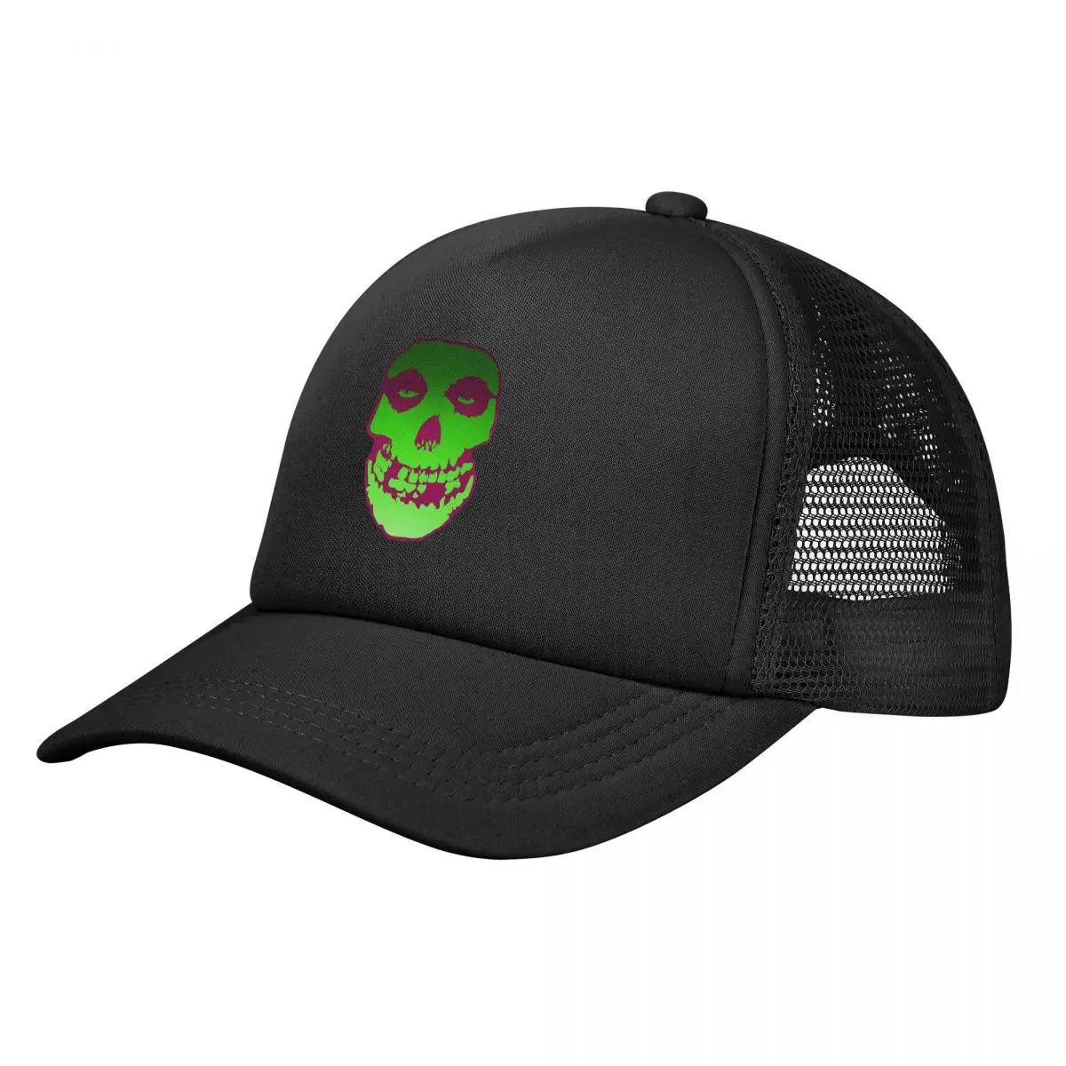 Glowing Misfits Skull Horror Mesh Baseball Caps Men Women Sport Trucker Cap Rock Music Band Hat Breathable Snapback Caps Sun Hat