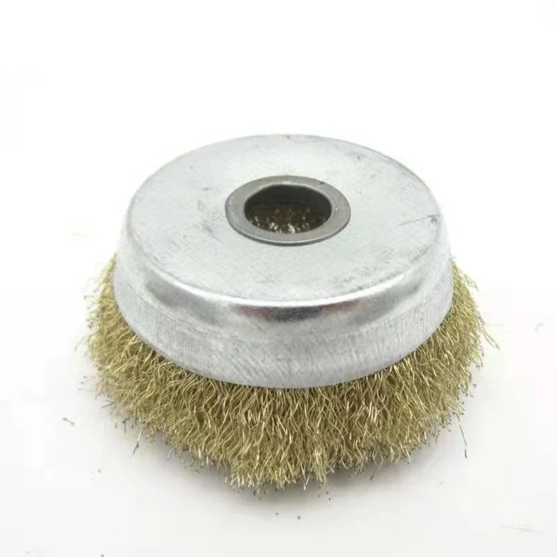 Cepillo de rueda de alambre de molienda, eliminación de óxido, cepillo de rueda de alambre de acero, pulido de Metal, llantas de ruedas de alambre de cobre para amoladoras angulares, lo mejor