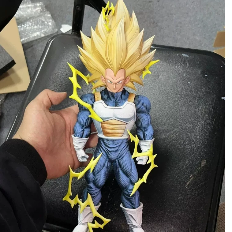 

Dragon Ball Super Saiyan 3 Vegeta Action Figure 1 Sixth Painted Interchangeable Hands Collectible Model Ornament