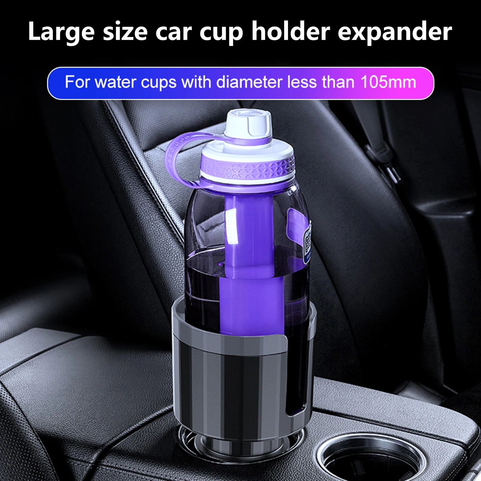 Extenseur Porte-Gobelet Voiture Réglable – Grand Modèle 7,1-10,4 Cm Bouteilles