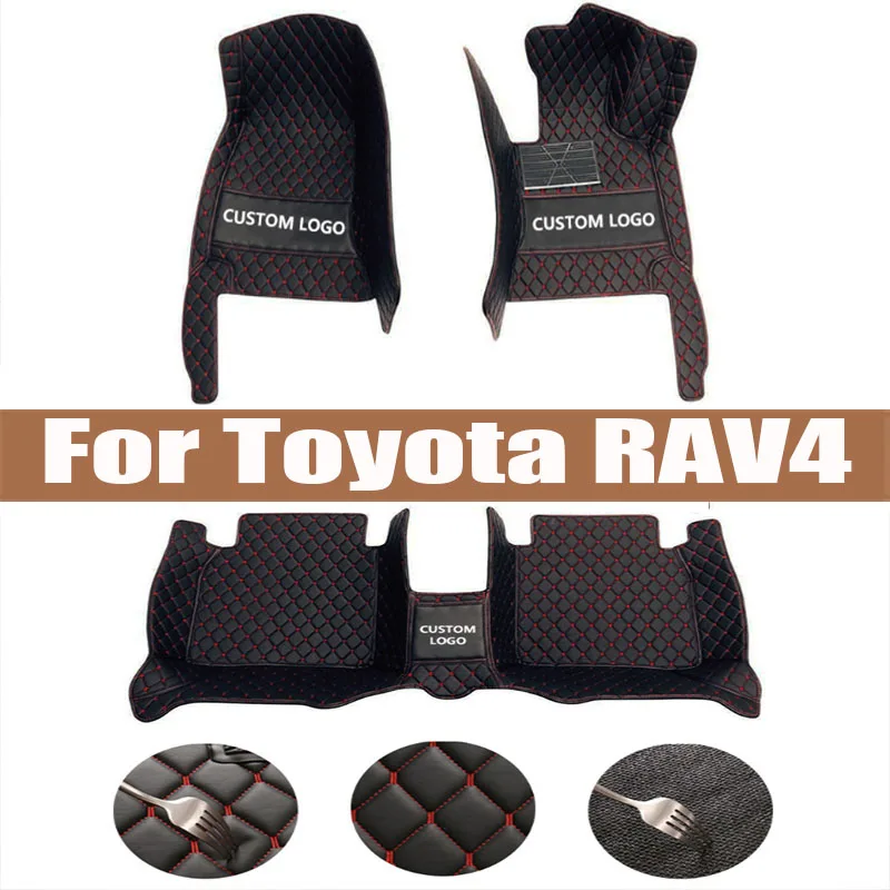 

Car Floor Mats For Toyota RAV4 Vanguard XA30 2006~2012 Carpet Auto Durable Rugs Luxury Leather Mat Anti Dirt Pad Car Accessories