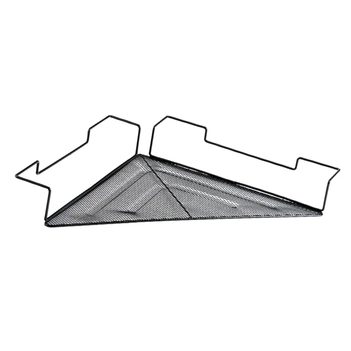 ABKO-Office Cubicle Shelf, Wire Corner Sundries Storage Rack, Office Cubicle Dormitory Space-Saving Mesh Corner Rack Shelf