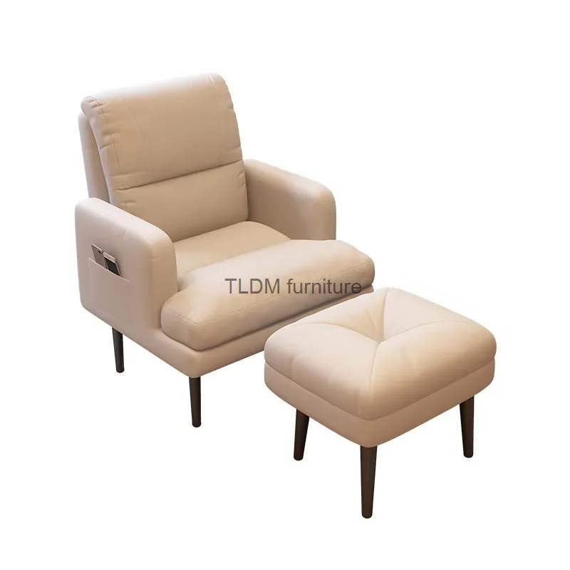 

Upholstered Office Computer Chair Work Game Lunch Break Chair Reclining Chair Live Broadcast Single Sofa Armchair Home Furniture